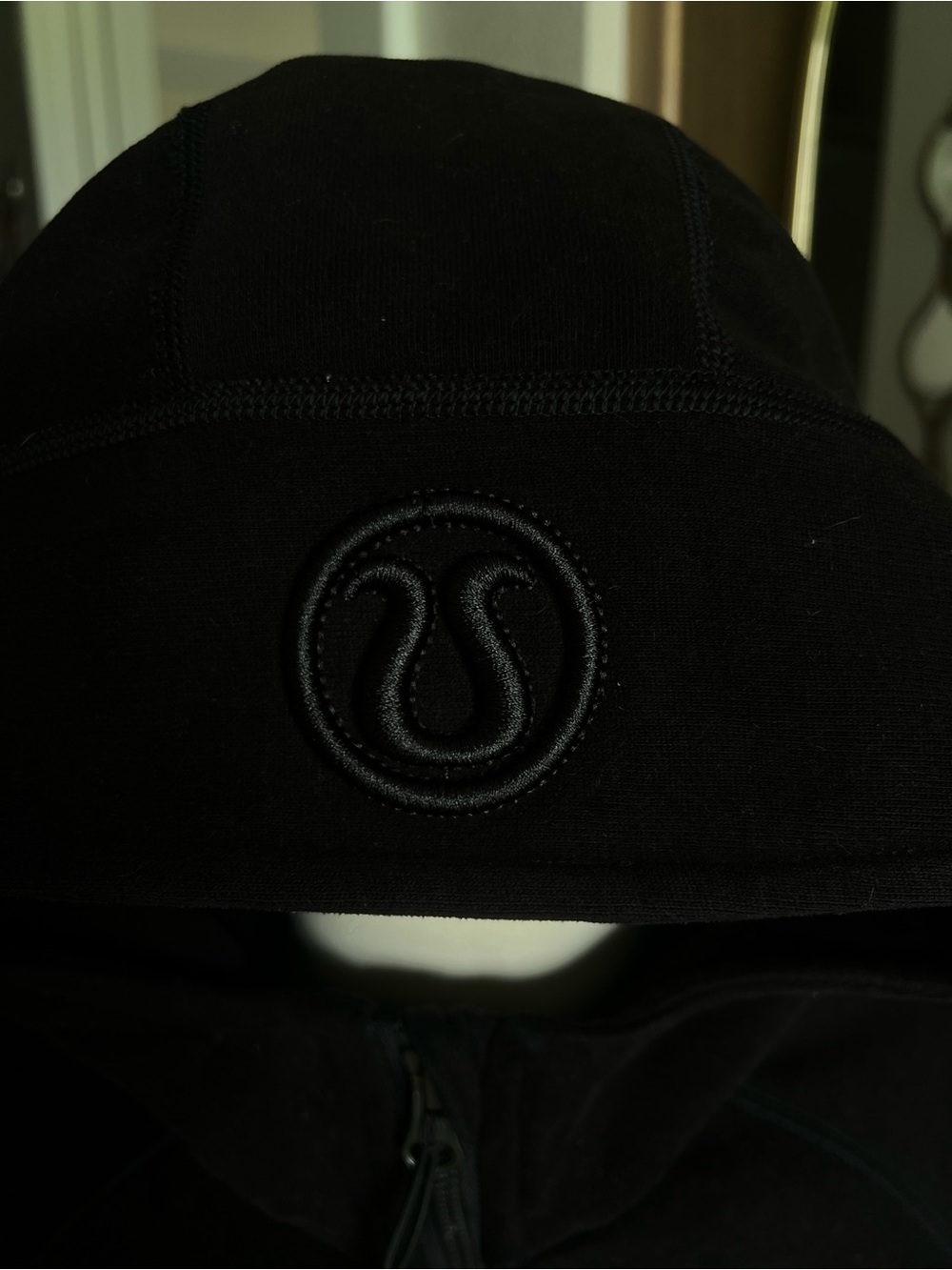 Lululemon Black Scuba Hoodie with Embroidered Logo